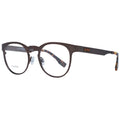 Ermenegildo Zegna bronze titanium eyeglass frames with sleek design and modern style, shown from a front angle.