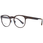 Ermenegildo Zegna bronze titanium eyeglass frames with sleek design and modern style, shown from a front angle.