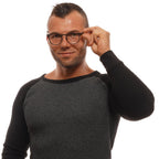 Ermenegildo Zegna bronze titanium glasses frames with sleek design and modern metal finish, showcasing lightweight construction.