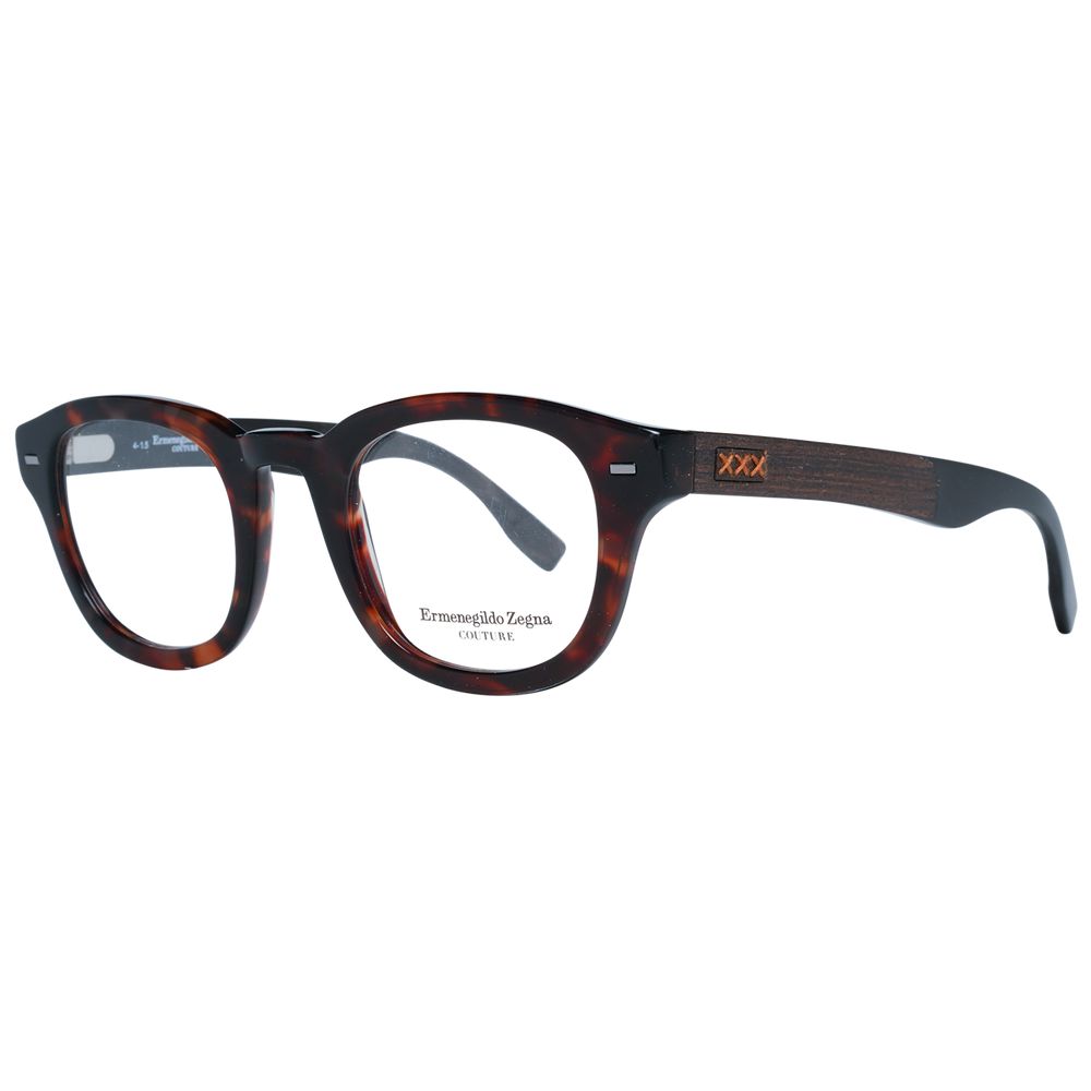 Ermenegildo Zegna Brown Men Glasses Frame