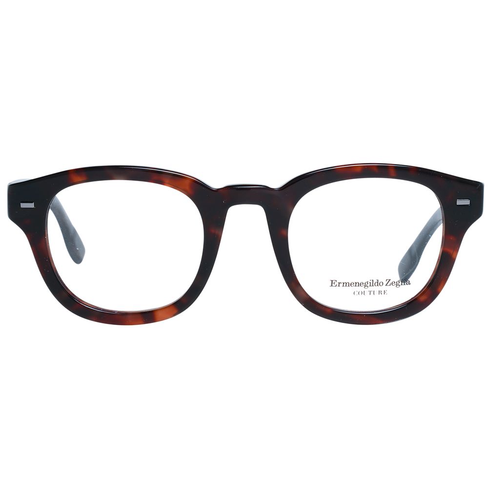 Ermenegildo Zegna Brown Men Glasses Frame