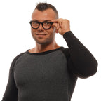 Ermenegildo Zegna Black Plastic Glasses Frames Ermenegildo Zegna