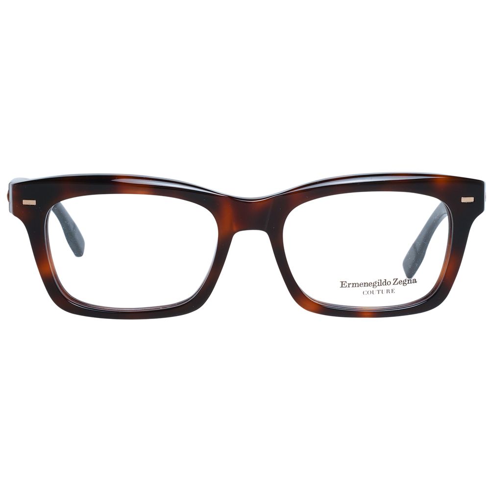 Ermenegildo Zegna Brown Plastic Glasses Frames Ermenegildo Zegna