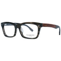 Ermenegildo Zegna Gray Acetate, Wood & Horn Glasses Frames