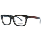 Ermenegildo Zegna Gray Acetate, Wood & Horn Glasses Frames
