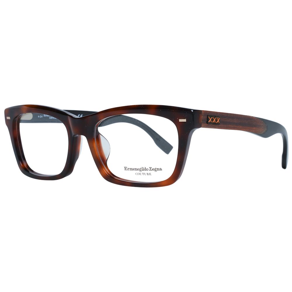 Ermenegildo Zegna Brown Men Glasses Frame