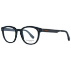 Ermenegildo Zegna black plastic eyeglass frames with sleek design and rounded edges, lightweight and stylish for everyday wear.