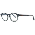 Ermenegildo Zegna gray plastic glasses frames, stylish eyewear with a sleek design and modern look.