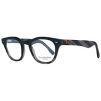 Ermenegildo Zegna black plastic glasses frames with sleek, modern design and clear lenses, stylish eyewear for everyday wear.