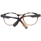 Ermenegildo Zegna brown plastic eyeglass frames with sleek design and subtle branding, perfect for stylish eyewear.