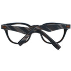 Ermenegildo Zegna black plastic glasses frames with sleek design and subtle branding, suitable for stylish eyewear.