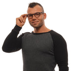 Ermenegildo Zegna Brown Plastic Glasses Frames Ermenegildo Zegna