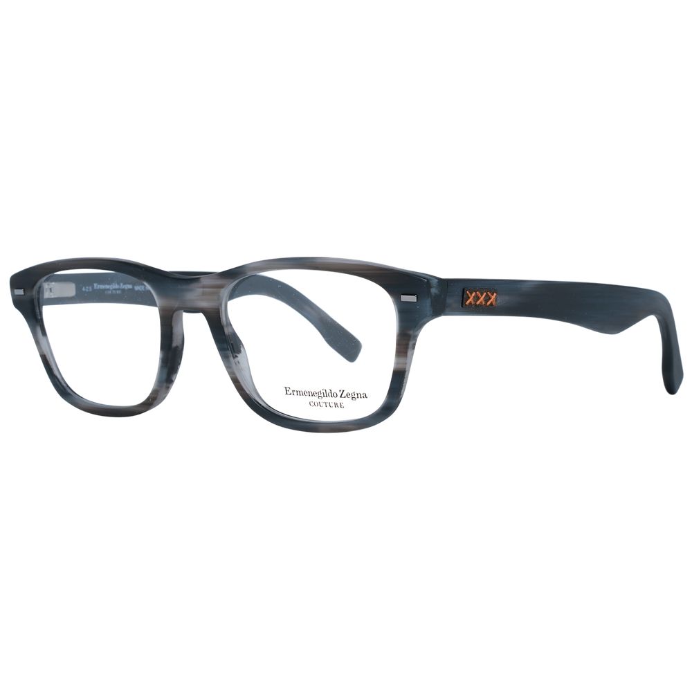 Ermenegildo Zegna Gray Plastic Glasses Frames