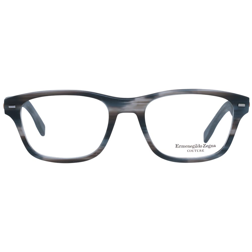 Ermenegildo Zegna Gray Plastic Glasses Frames