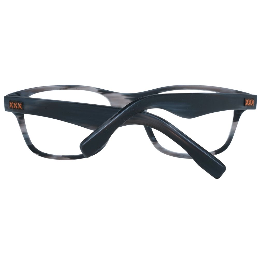 Ermenegildo Zegna Gray Plastic Glasses Frames
