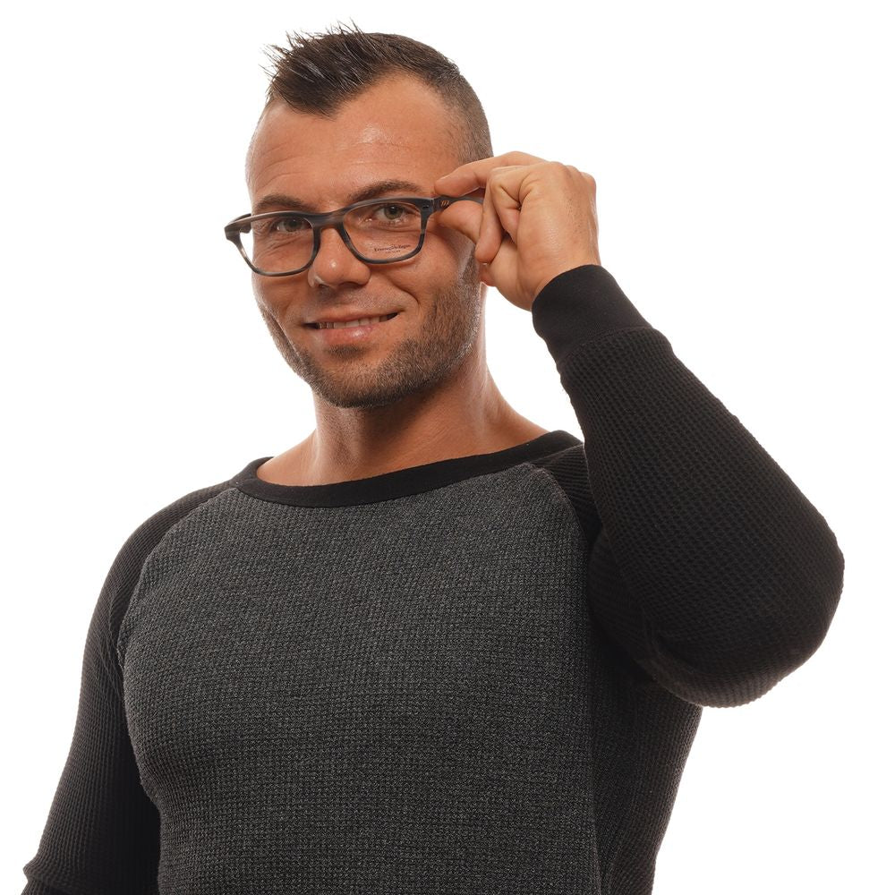 Ermenegildo Zegna Gray Plastic Glasses Frames