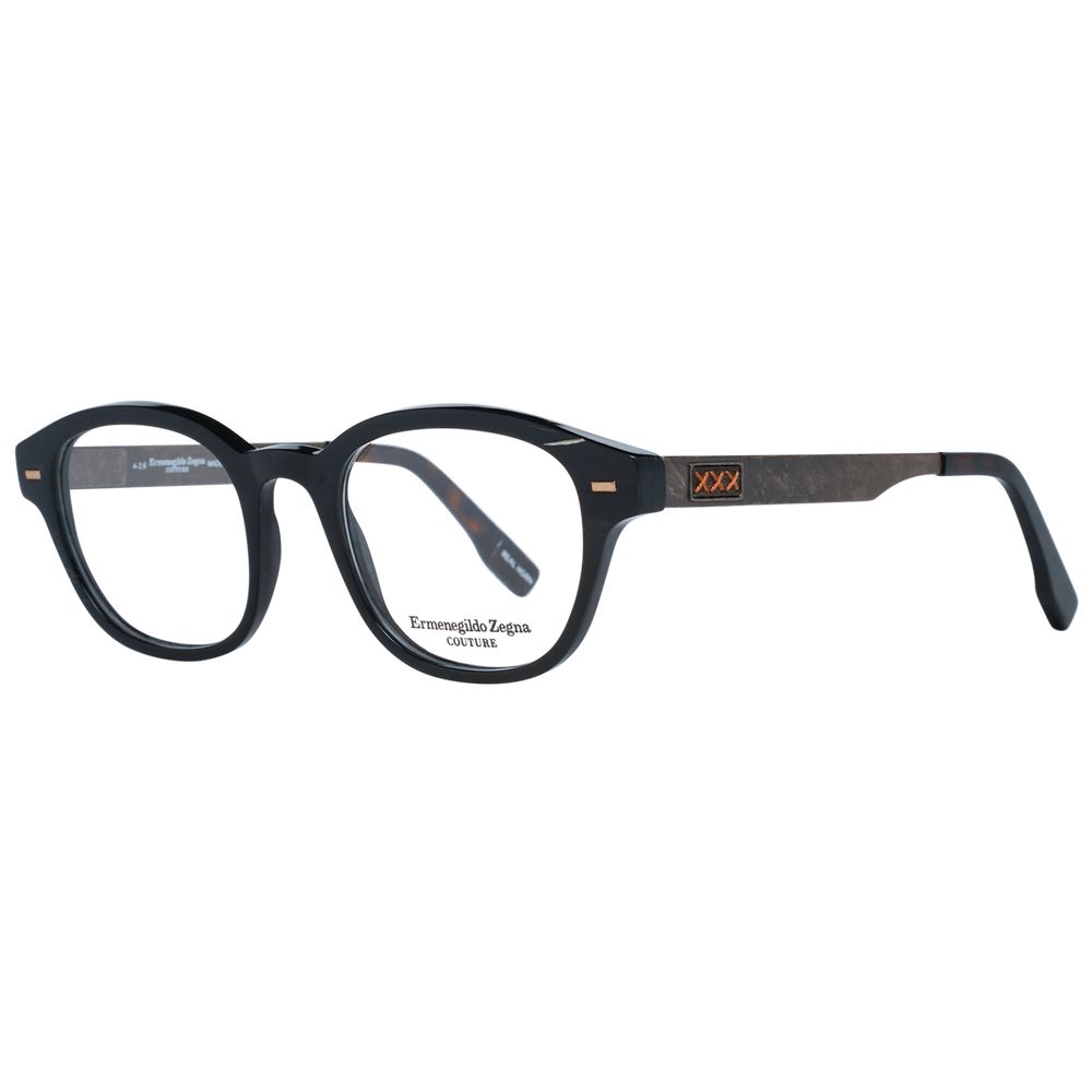 Ermenegildo Zegna Black Men Glasses Frame