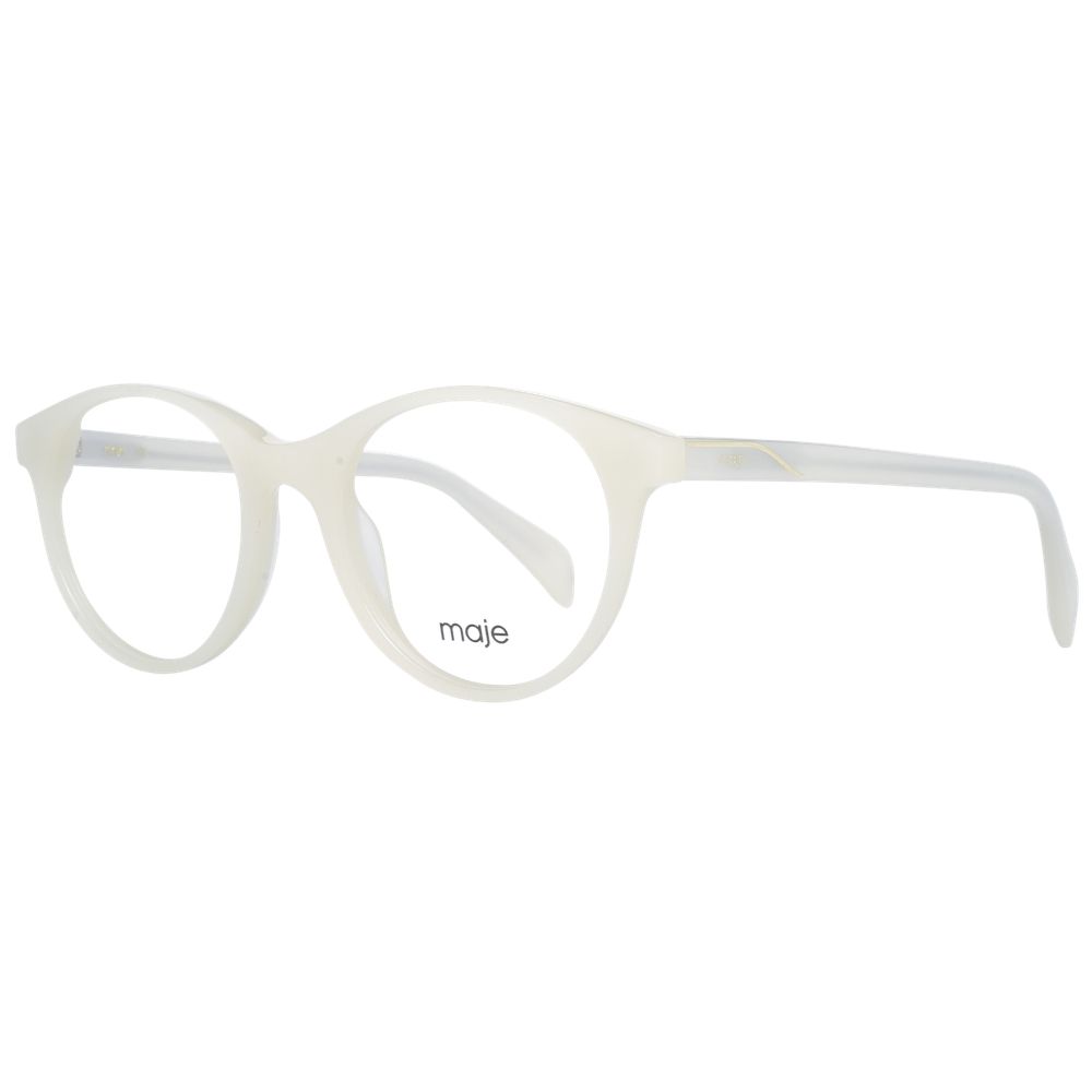 Maje White Acetate Glasses Frames