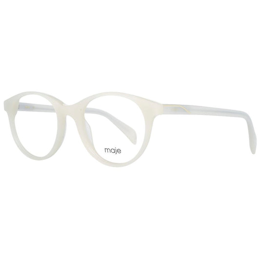 Maje White Acetate Glasses Frames Maje
