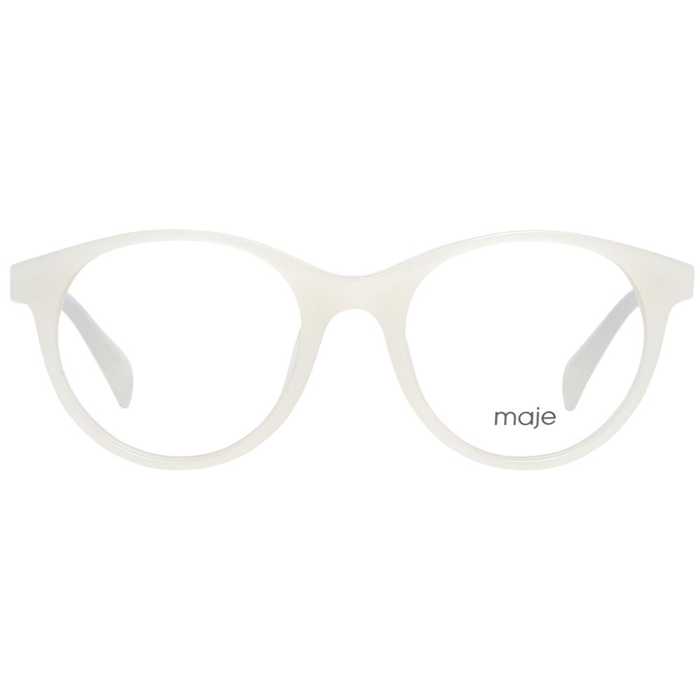Maje White Acetate Glasses Frames