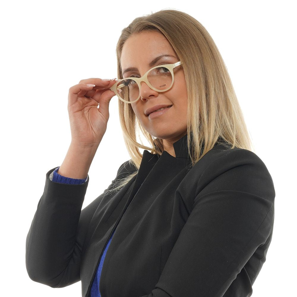 Maje White Acetate Glasses Frames Maje