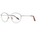 Sandro silver stainless steel glasses frames with sleek design and clear lenses, showcasing modern eyewear style.