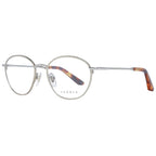 Sandro silver stainless steel glasses frames with sleek design and clear lenses, showcasing modern eyewear style.