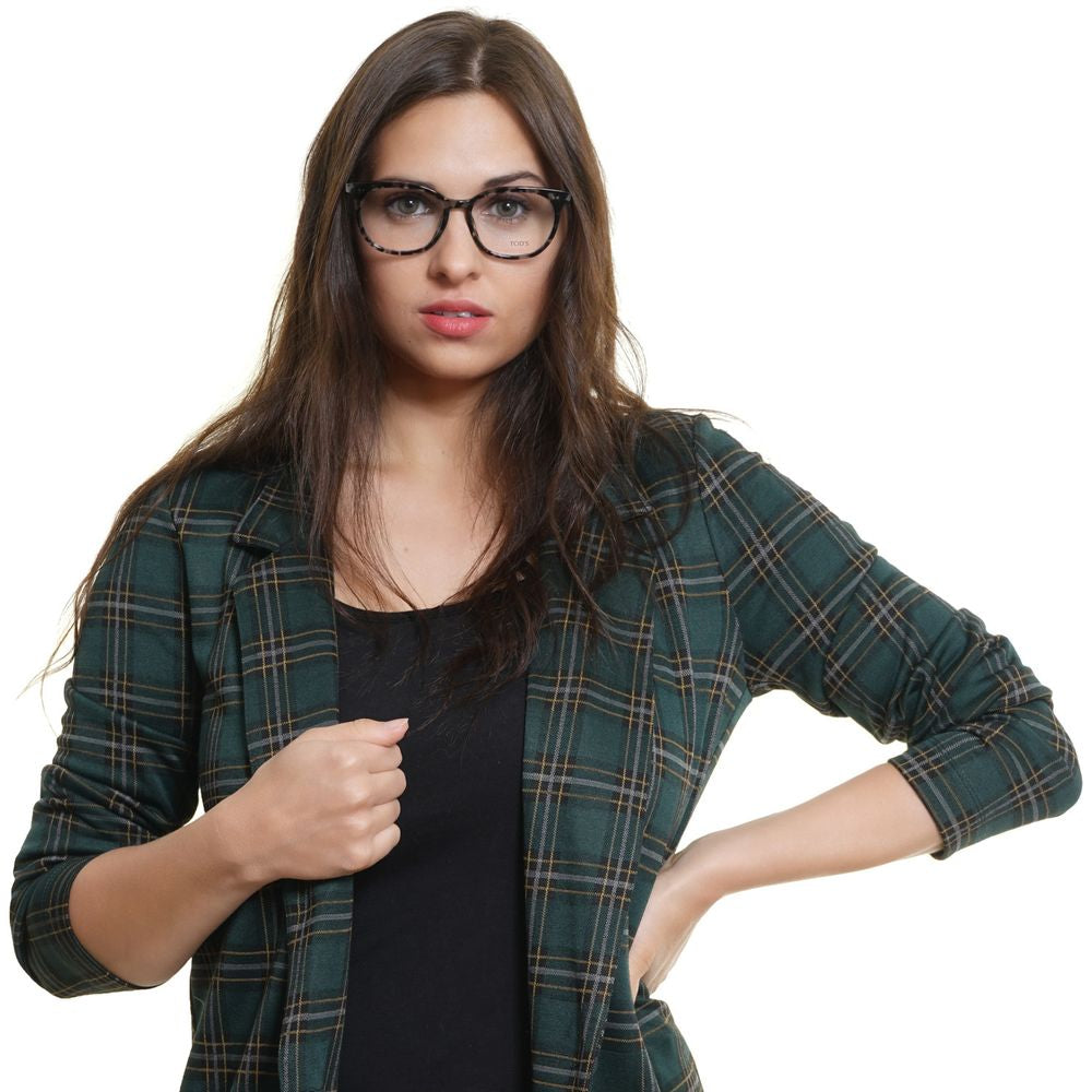 Tod's Black Metal & Plastic Glasses Frames