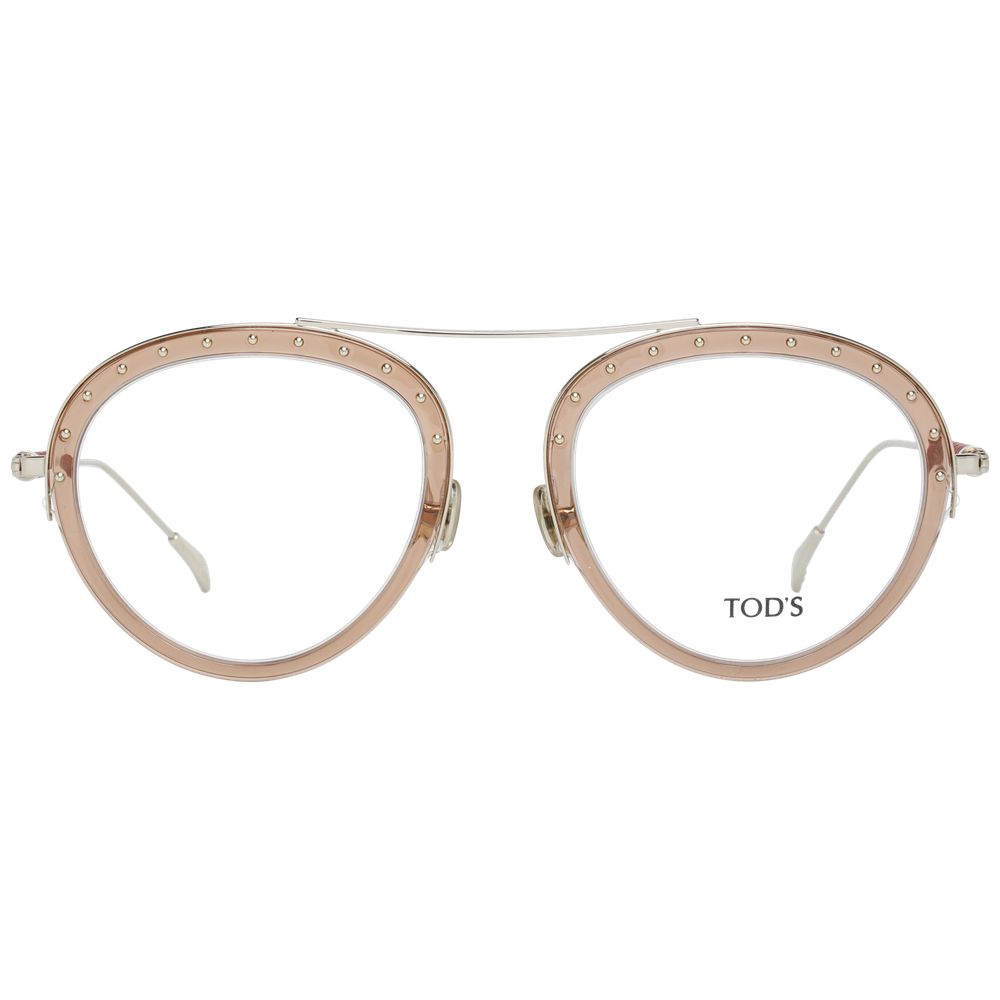 Tod's Brown Metal & Plastic Glasses Frames