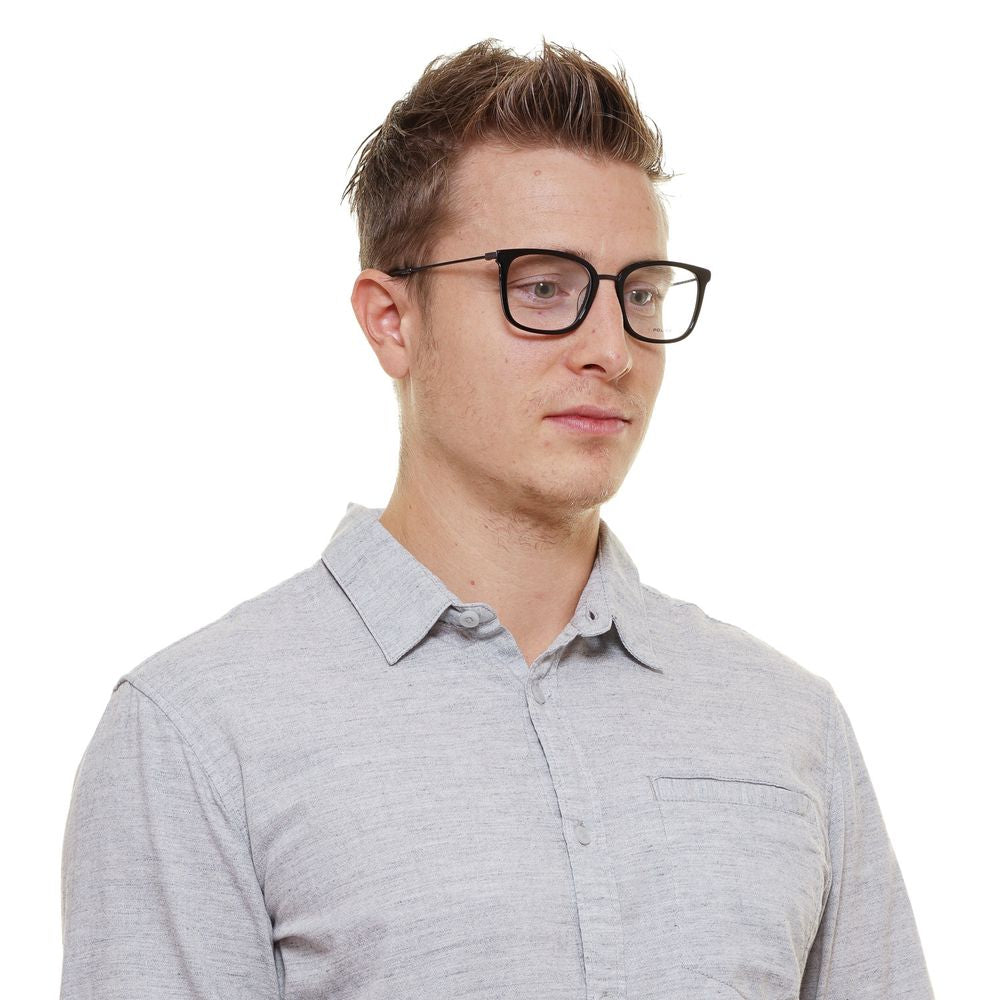 Police Black Metal & Plastic Glasses Frames Police