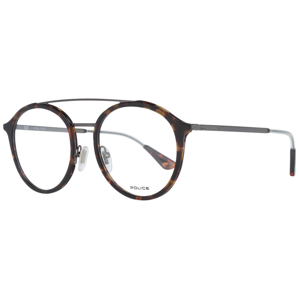 Police Brown Men Glasses Frame