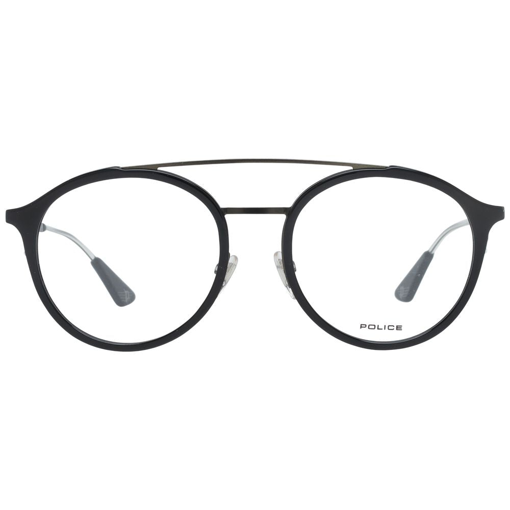 Police Black Metal & Plastic Glasses Frames