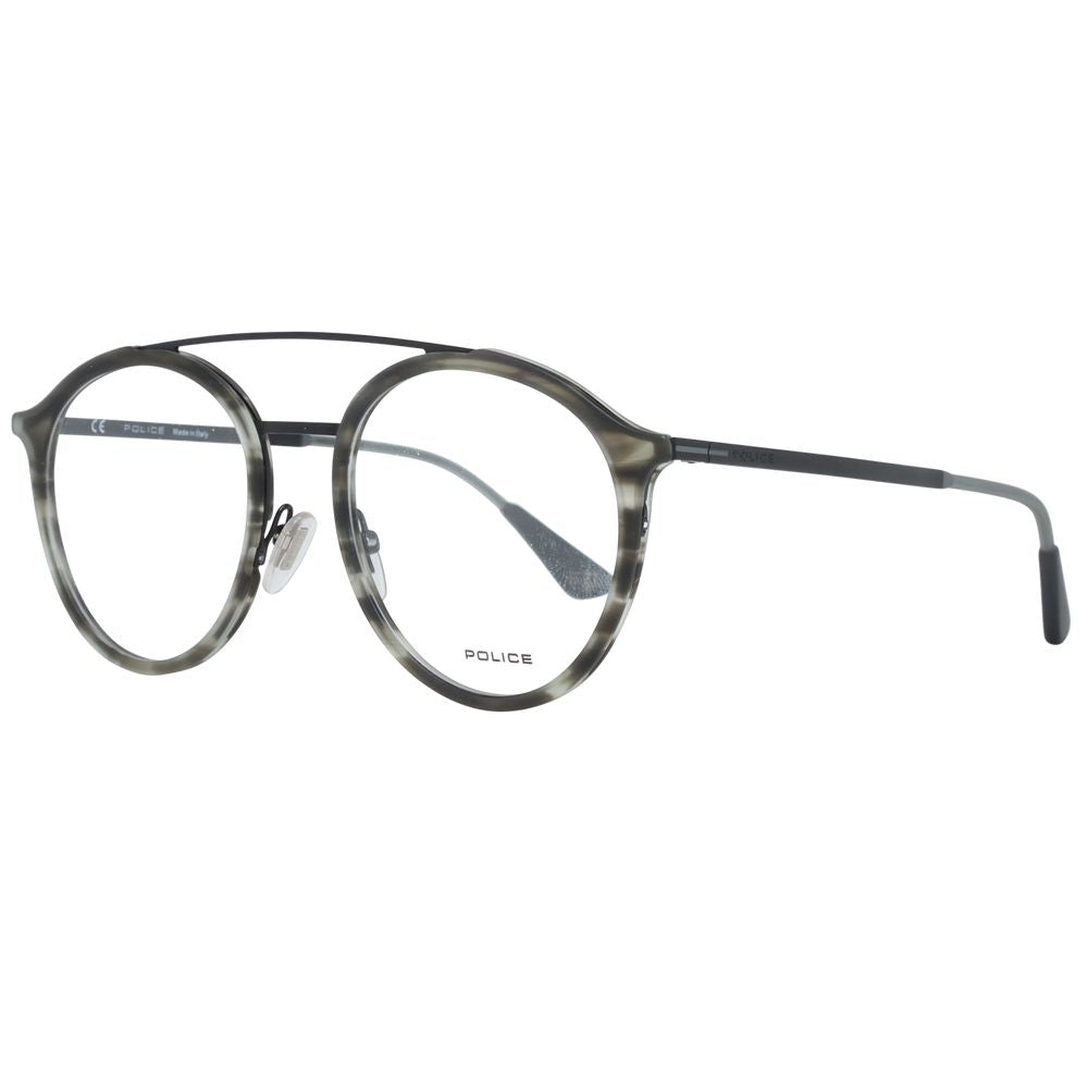 Police Gray Metal & Plastic Glasses Frames