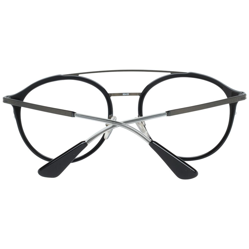 Police Black Metal & Plastic Glasses Frames