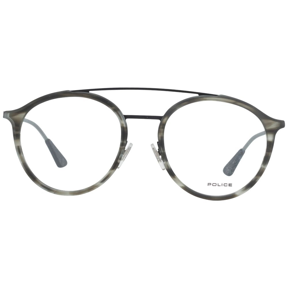 Police Gray Metal & Plastic Glasses Frames