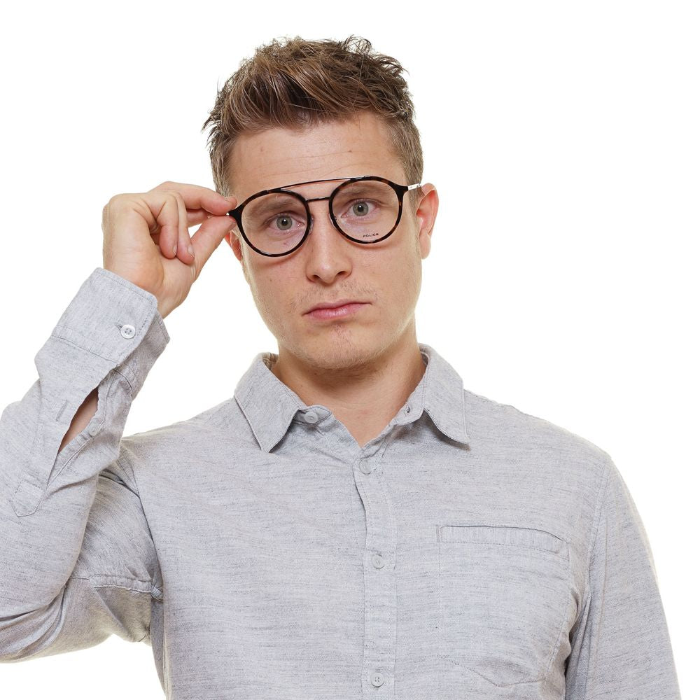 Police Brown Metal & Plastic Glasses Frames