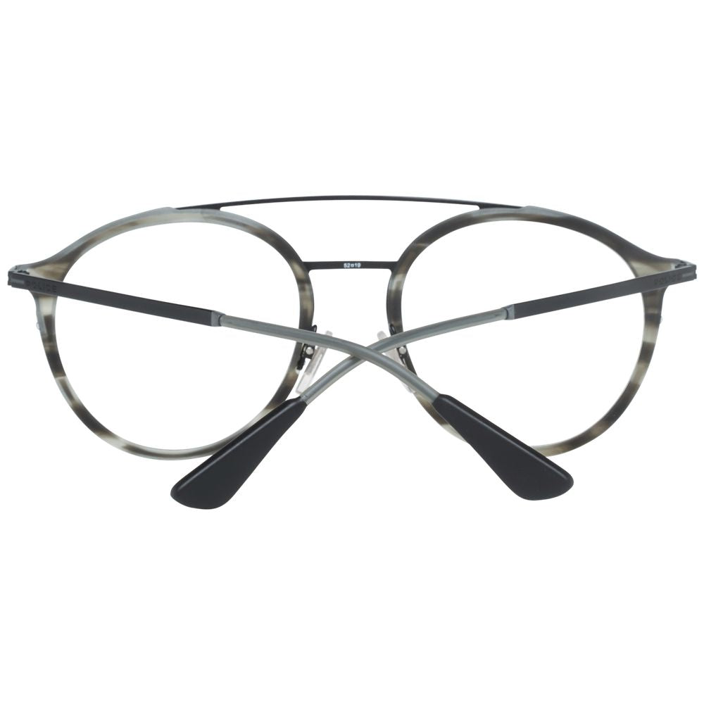 Police Gray Metal & Plastic Glasses Frames