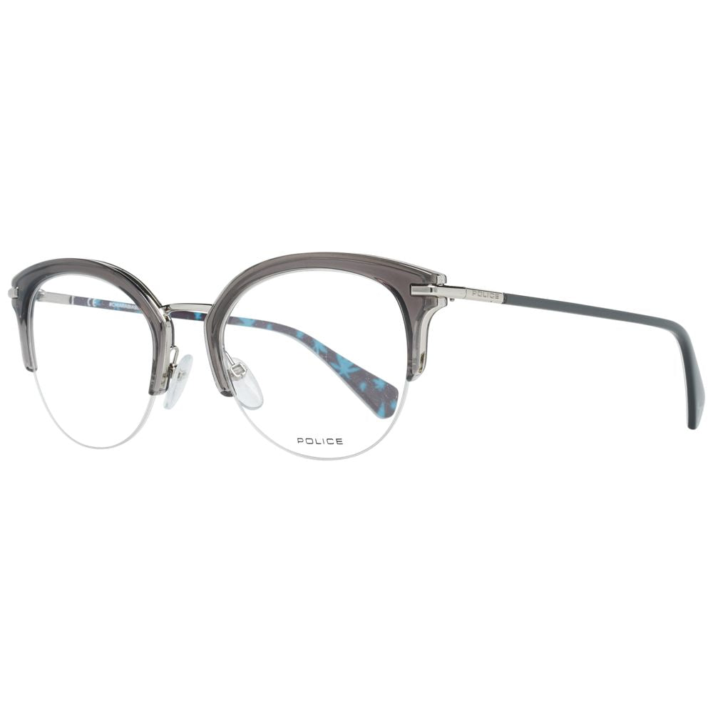 Police Gray Metal & Plastic Glasses Frames