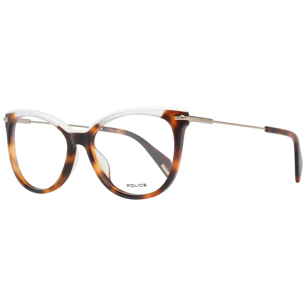 Police Brown Metal & Plastic Glasses Frames Police