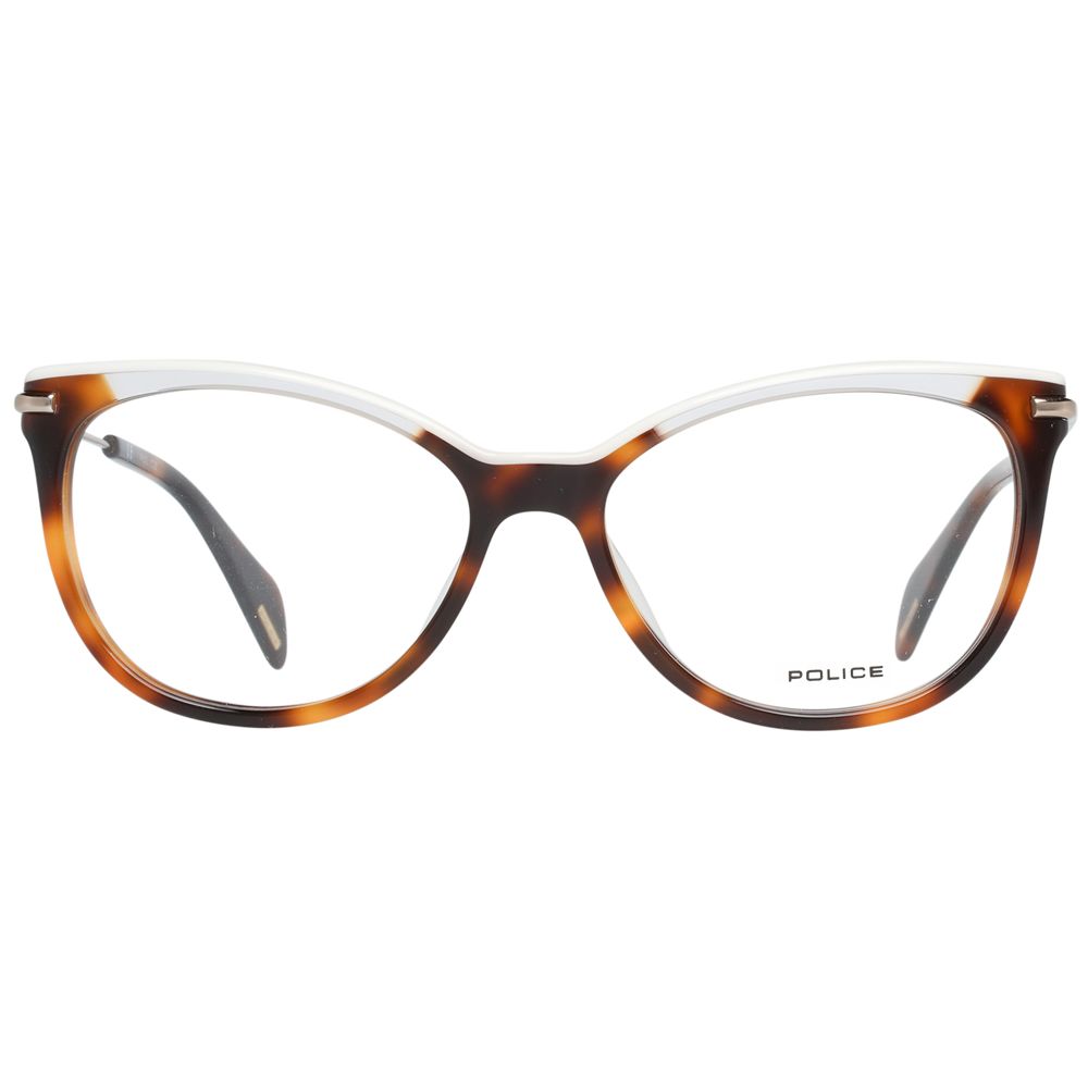 Police Brown Metal & Plastic Glasses Frames