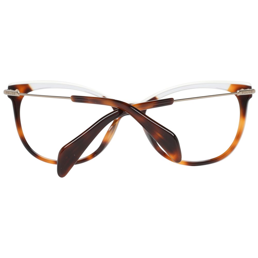 Police Brown Metal & Plastic Glasses Frames Police