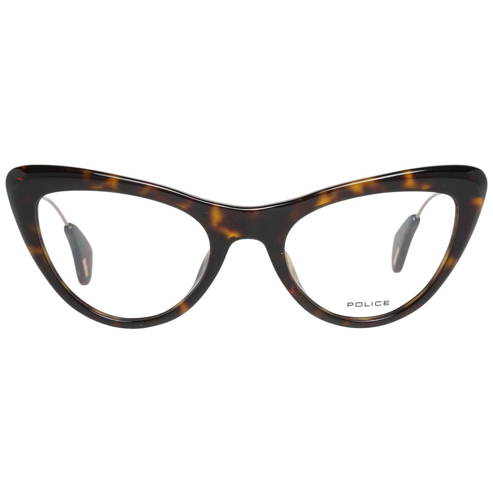 Police Brown Metal & Plastic Glasses Frames
