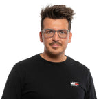 Police Gray Metal & Plastic Glasses Frames
