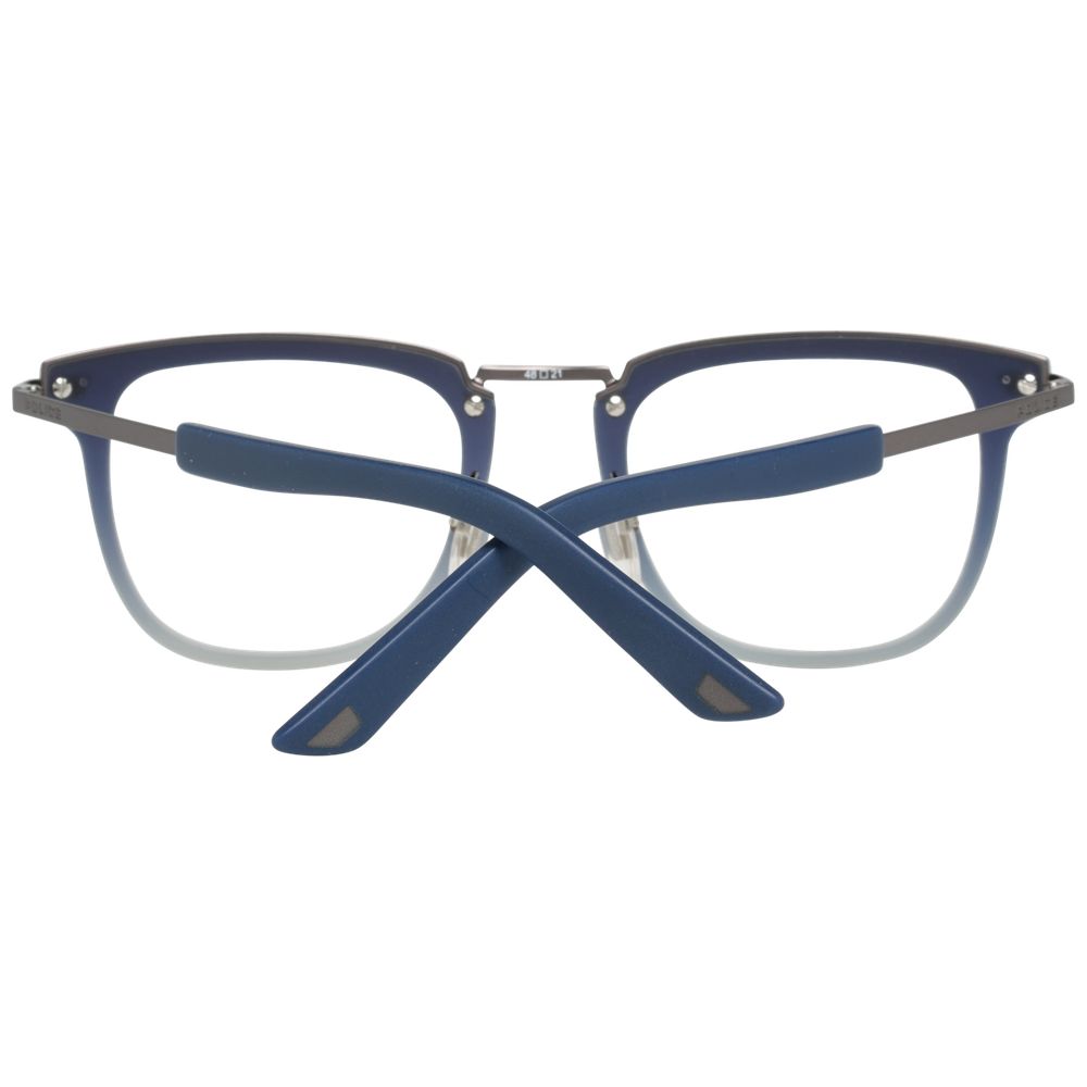 Police Blue Metal & Plastic Glasses Frames