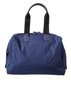 Dolce & Gabbana Blue Nylon Calfskin Hand Shoulder Duffel Bag - Eljoys Fashion 