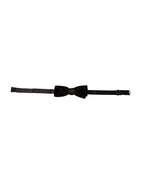 Dolce & Gabbana Maroon Velvet Cotton Adjustable Neck Men Bow Tie