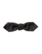 Dolce & Gabbana Maroon Silk Adjustable Neck Men Bow Tie