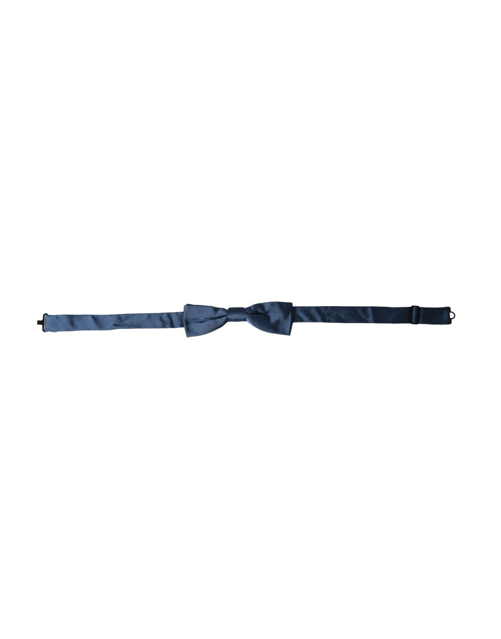 Dolce & Gabbana Blue Satin Silk Adjustable Neck Men Bow Tie - Eljoys Fashion 