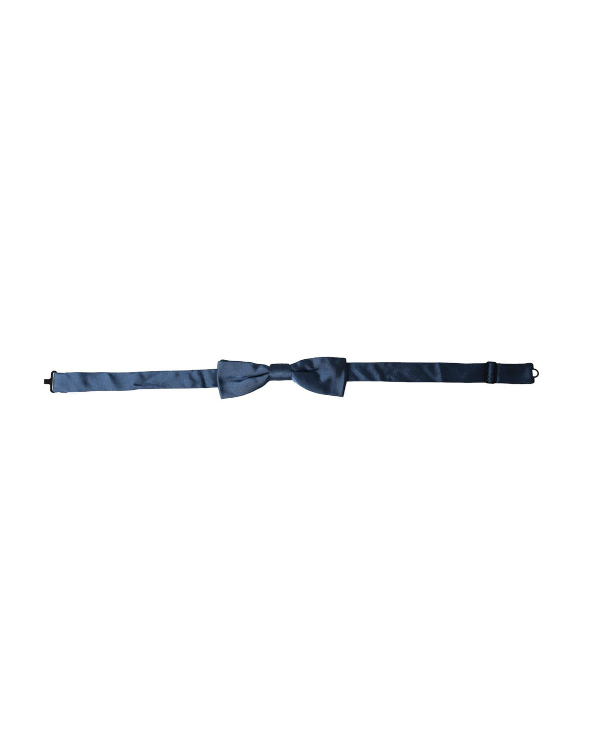 Dolce & Gabbana Blue Satin Silk Adjustable Neck Men Bow Tie - Eljoys Fashion 