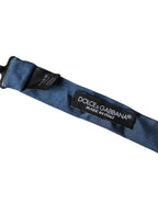 Dolce & Gabbana Blue Satin Silk Adjustable Neck Men Bow Tie - Eljoys Fashion 